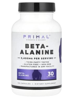 PrePrimal,β-丙氨酸，3400 毫克，120 粒胶囊（每粒胶囊 850 毫