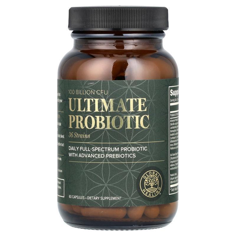 Global Healing,Ultimate Probiotic, 100 Billion CFU, 60 Capsu