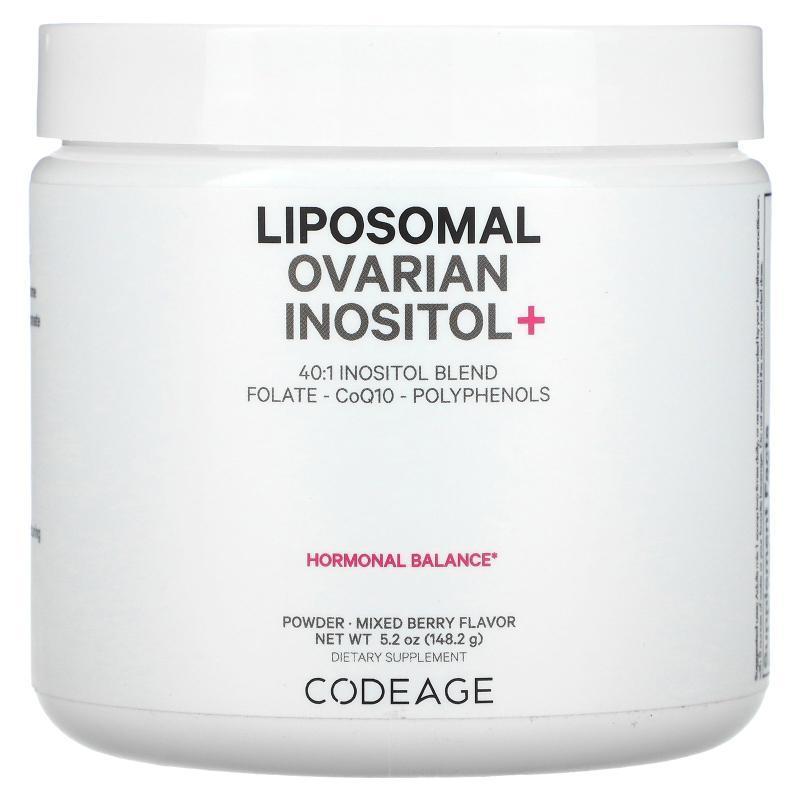 Codeage,Liposomal Ovarian Inositol+, Mixed Berry, 5.2 oz (14