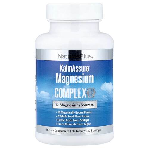 NaturesPlus,KalmAssure®, Magnesium Complex 12, 60 Tablets
