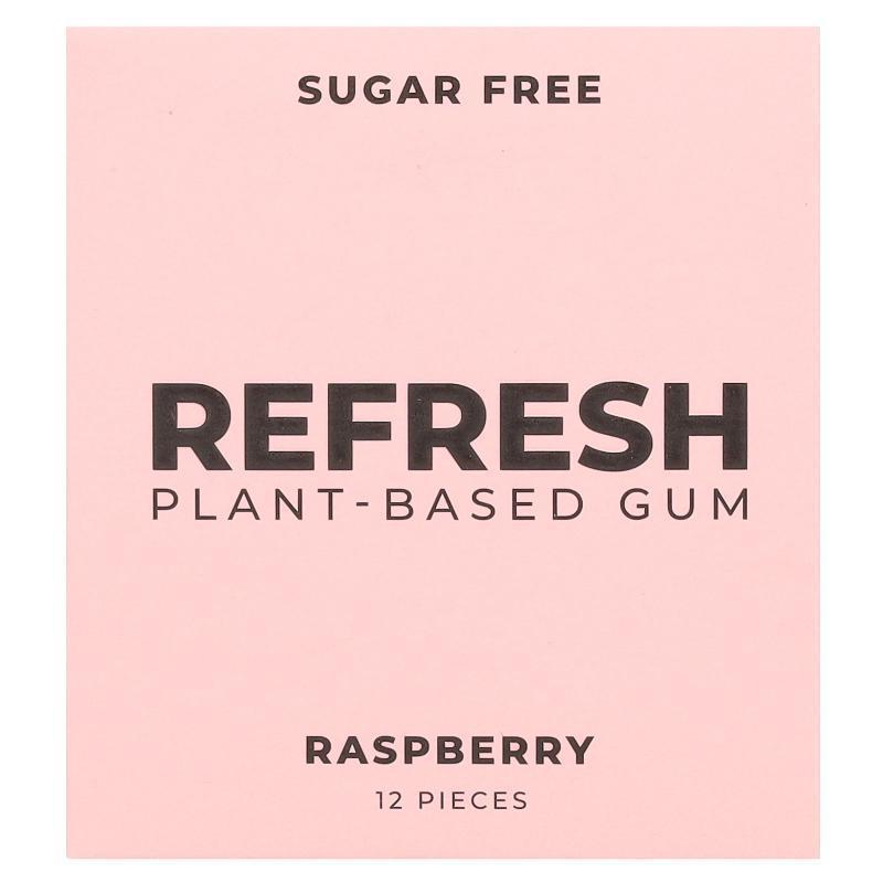 Refresh Gum,植物基胶，树莓，12 片