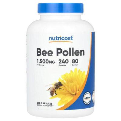Nutricost,Bee Pollen, 1,500 mg, 240 Capsules (500 mg per Cap