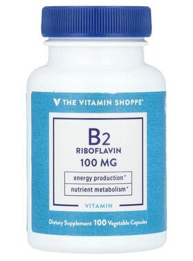The Vitamin Shoppe,Vitamin B2 Riboflavin, 100 mg, 100 Vegeta