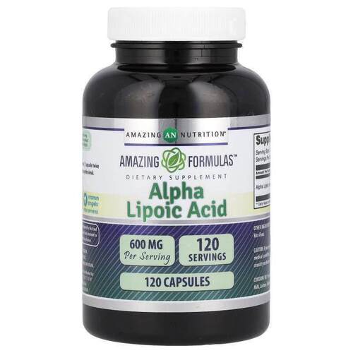 Amazing Nutrition α-硫辛酸胶囊支持心血管健康膳食补充剂