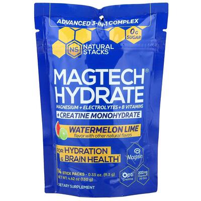 Natural Stacks,Magtech® Hydrate, Watermelon Lime , 14 Stick