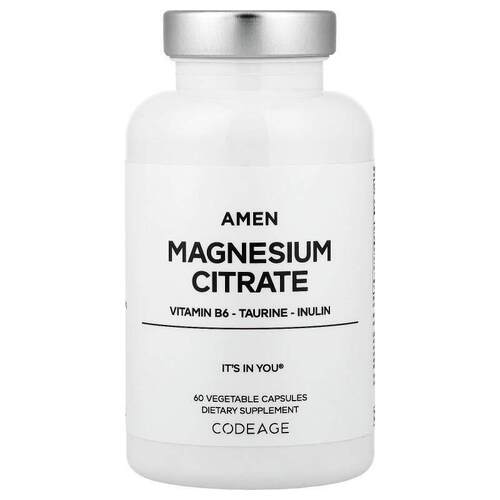 Codeage,Amen Magnesium Citrate, 60 Vegetable Capsules