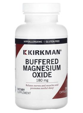 Kirkman Labs,Buffered Magnesium Oxide, 180 mg, 250 Capsules