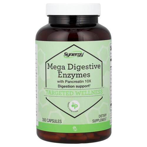 Vitacost,Mega Digestive Enzymes with Pancreatin 10X, 300 Cap