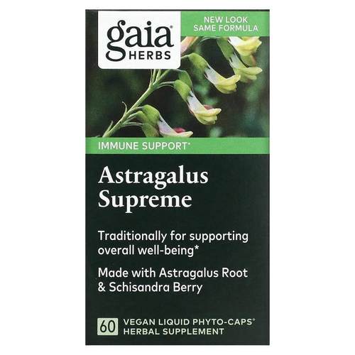 Gaia Herbs,Astragalus Supreme, 120 Vegan Liquid Phyto-Caps