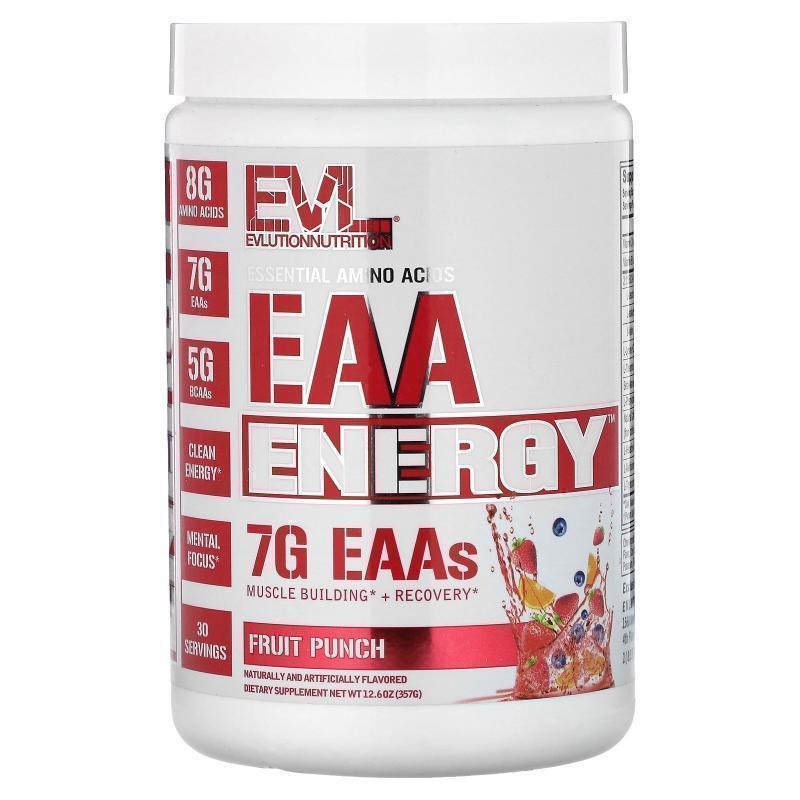 EVL,EAA Energy, Fruit Punch, 3 Sample Pack, 0.4 oz (11.9 g)