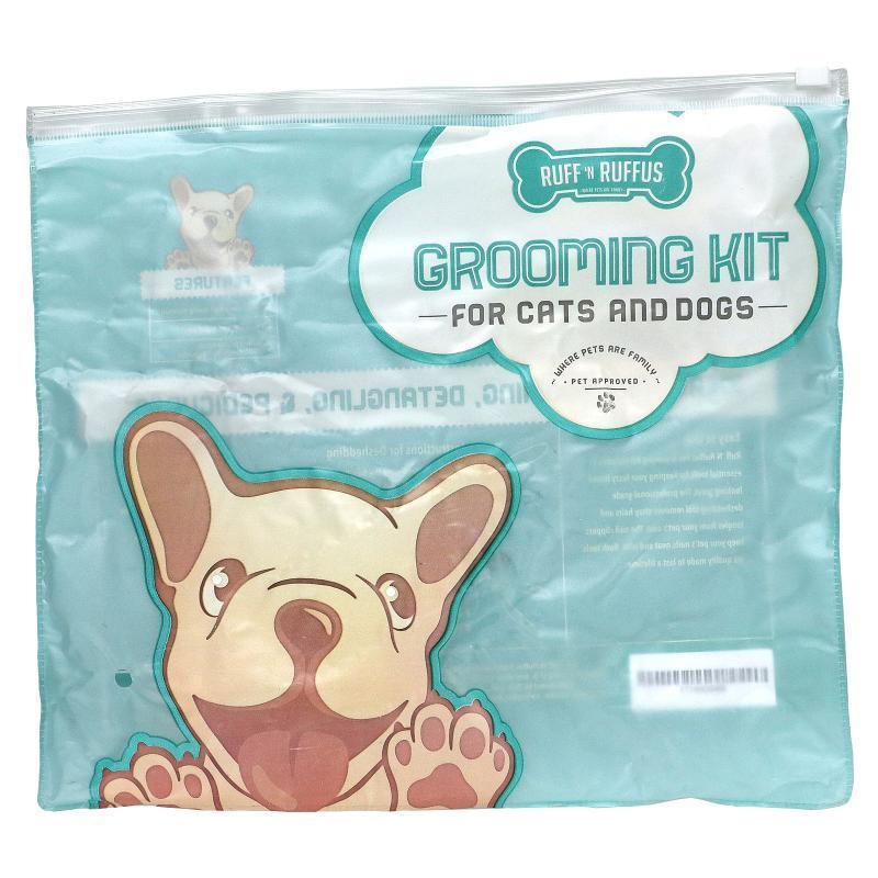 Ruff 'N Ruffus,Grooming Kit for Cats and Dogs, Deshedding Br