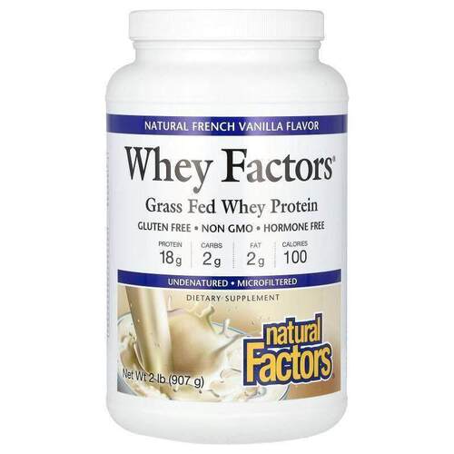 Natural Factors乳清因子草饲乳清蛋白双重巧克修护肌肉健身搭档