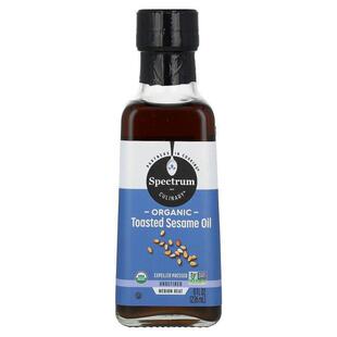 Spectrum Culinary,Organic Toasted Sesame Oil, Unrefined, 8 f