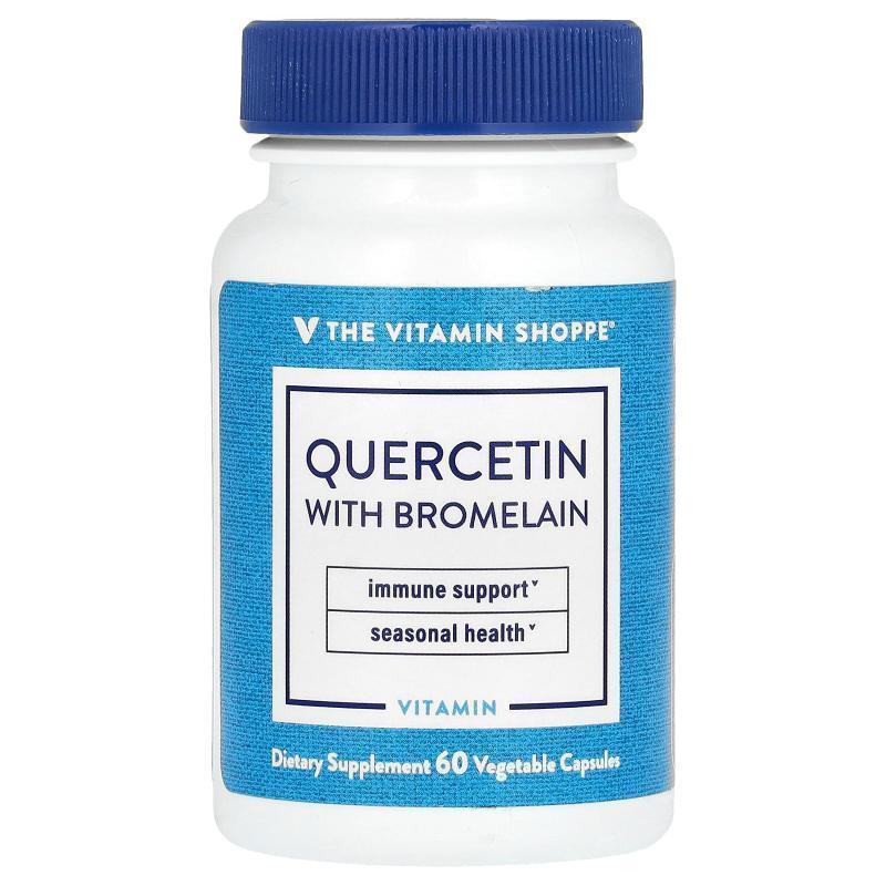 The Vitamin Shoppe,Quercetin With Bromelain, 60 Vegetable Ca