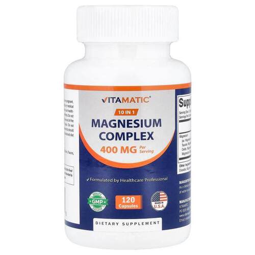 Vitamatic,Magnesium Complex, 120 Capsules