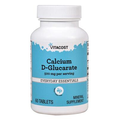 Vitacost,Calcium D-Glucarate, 500 mg per serving, 60 Tablets