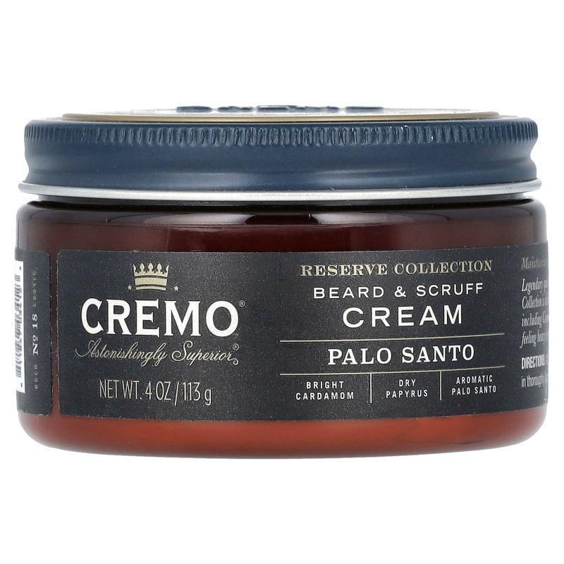 Cremo,Reserve Collection, Beard &amp; Scruff Cream, Palo