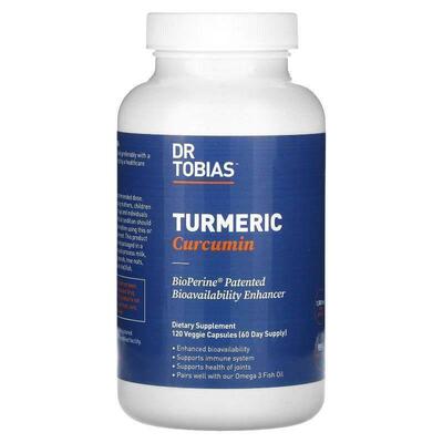 Dr. Tobias,姜黄素，120 粒素食胶囊