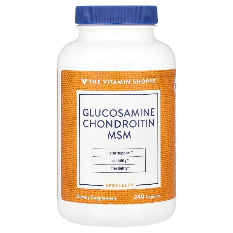 The Vitamin Shoppe,氨基葡萄糖软骨素（含 MSM），240 粒胶囊
