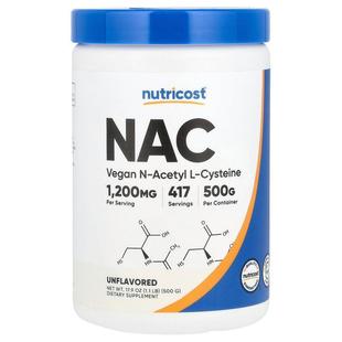Nutricost,NAC, Unflavored, 17.9 oz (500 g)