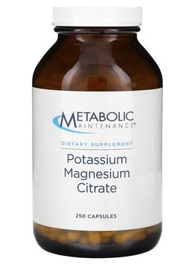 Metabolic Maintenance,柠檬酸钾镁，250 粒胶囊