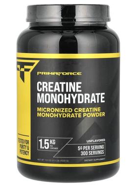 Primaforce,Creatine Monohydrate Powder, Unflavored, 3.3 lb (