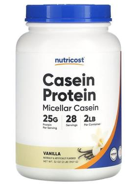 Nutricost,Casein Protein, Vanilla, 2 lb (907 g)