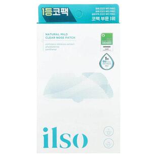 ilso,Natural Mild Clear Nose Patch, 10 Patches