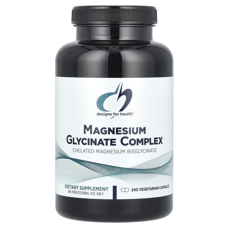 Designs For Health,Magnesium Glycinate Complex, 240 Vegetari