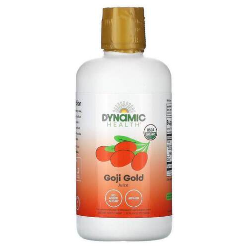 Dynamic Health,Certified Organic Goji Gold, 全 Juice