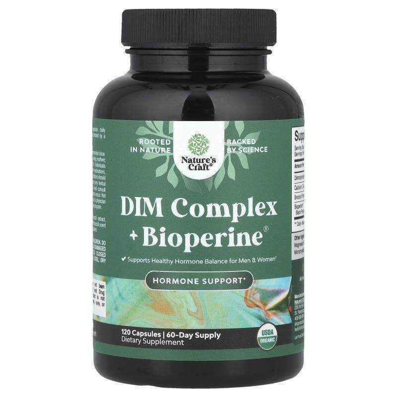 Natures Craft,DIM 复合物 + BioPerine®，120 粒胶囊