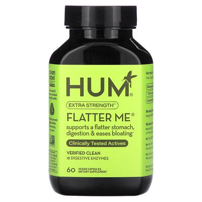 HUM Nutrition,Flatter Me, Extra Strength, 60 Vegan Capsules