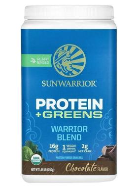 太阳勇士,Warrior Blend Protein + Greens, Chocolate, 1.65 lb