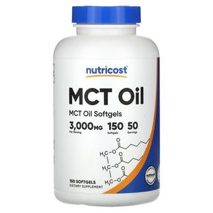 Nutricost,MCT Oil, 1,000 mg , 300 Softgels
