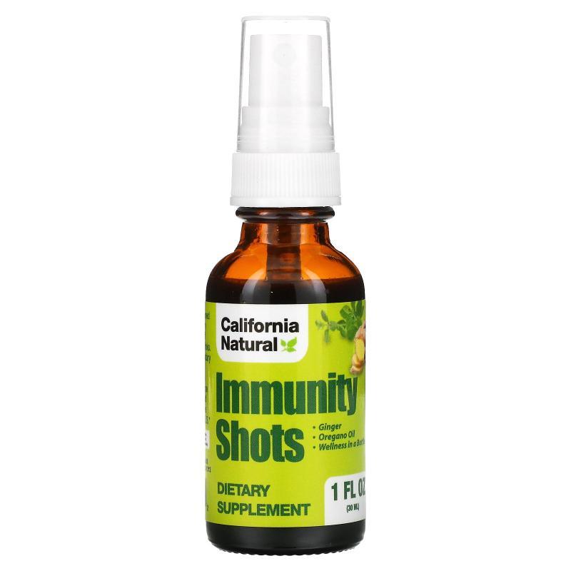 California Natural,Immunity Shots 免疫帮助喷雾，1 盎司（30