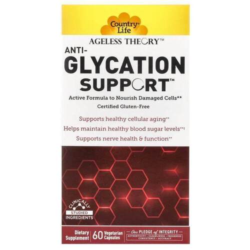 乡村生活,Ageless Theory, Anti-Glycation Support, 60 Vegetari