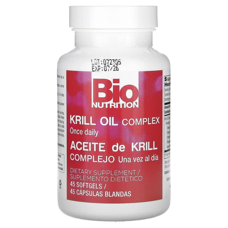 Bio Nutrition,磷虾油复合物500 毫克45 粒