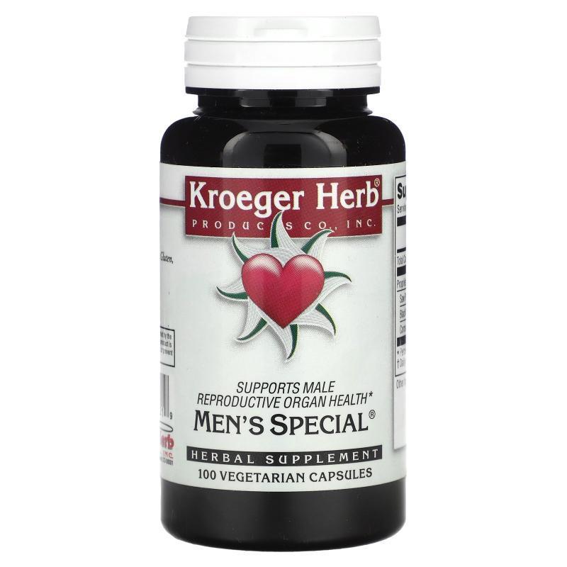 Kroeger Herb Co,男士特殊配方，100粒素食胶囊
