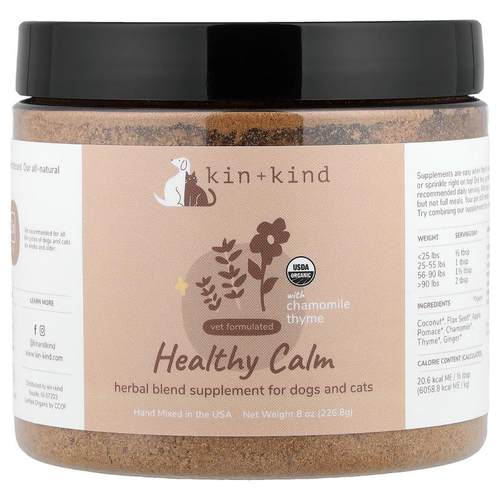 Kin+Kind,Healthy Calm With Chamomile Thyme, For Dogs and Cat