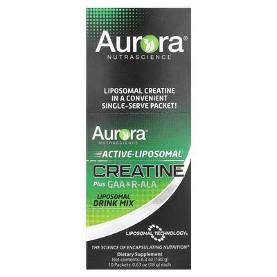 Aurora Nutrascience,活性脂质体® 肌酸 + GAA 和 R-ALA，10 包，
