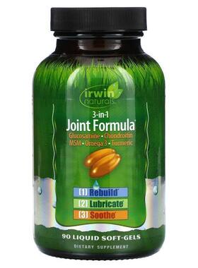 爱乐能,3合1 关节配方, 90粒 液体软胶囊