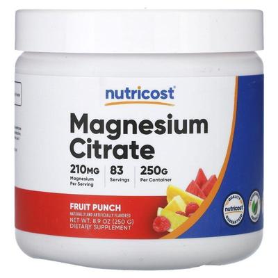 Nutricost,Magnesium Citrate, Peach Mango, 8.8 oz (250 g)