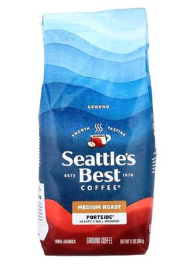 Seattles Best,Portside®，咖啡，研磨，中度烘焙，12 盎司（340