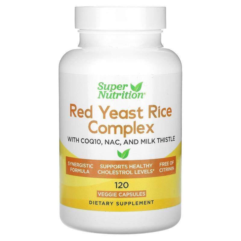 Super Nutrition,红曲米复合物，120 粒素食胶囊