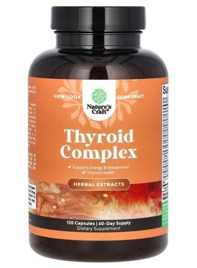Natures Craft,Thyroid Complex , 120 Capsules