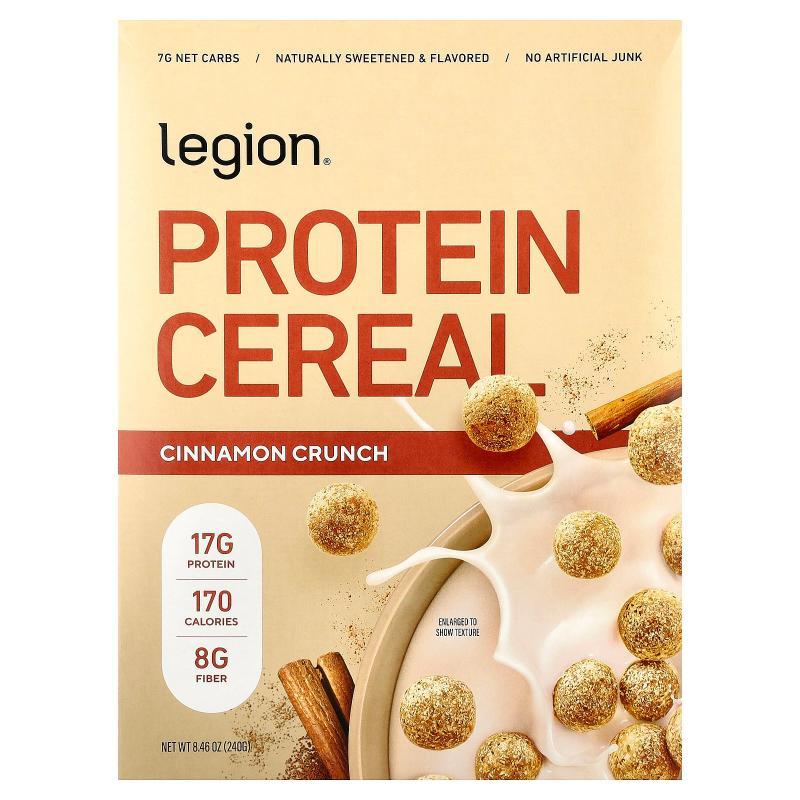 Legion Athletics,Protein Cereal, Cinnamon Crunch, 8.46 oz (2