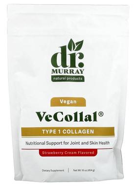 Dr. Murray's,VeCollal®, Vegan Type 1 Collagen, Strawberry Cr