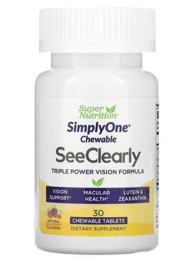 Super Nutrition,SimplyOne，明视三倍效力视力配方，野浆果口味3