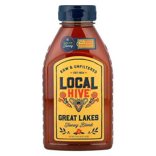 Local Hive,Honey Blend, Great Lakes, Raw & Unfiltered, 1