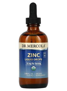 Mercola博士,锌，15 毫克，3.88 盎司（115 毫升）